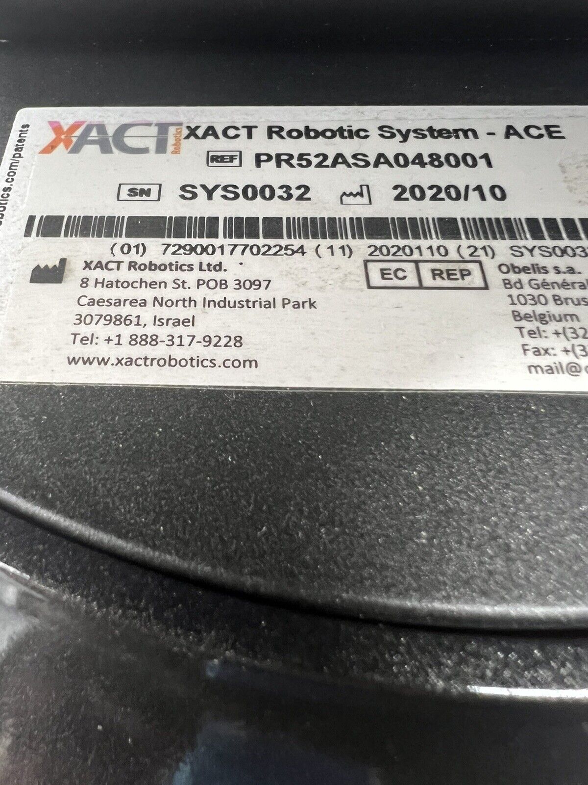 Xact Robotics Ace Automated Precision Biopsy System Radiology Argon