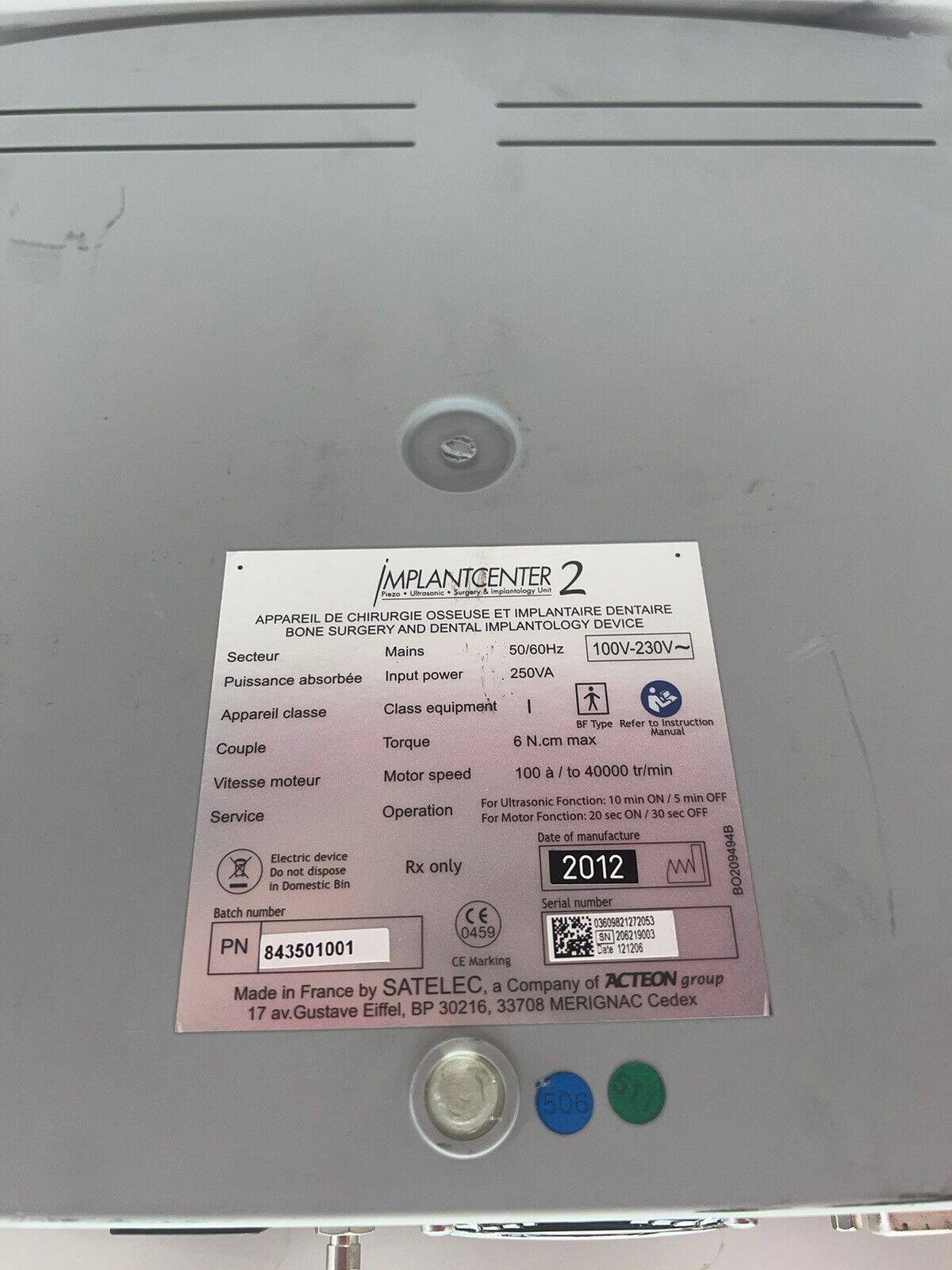 Satelec Acteon Implant Center 2