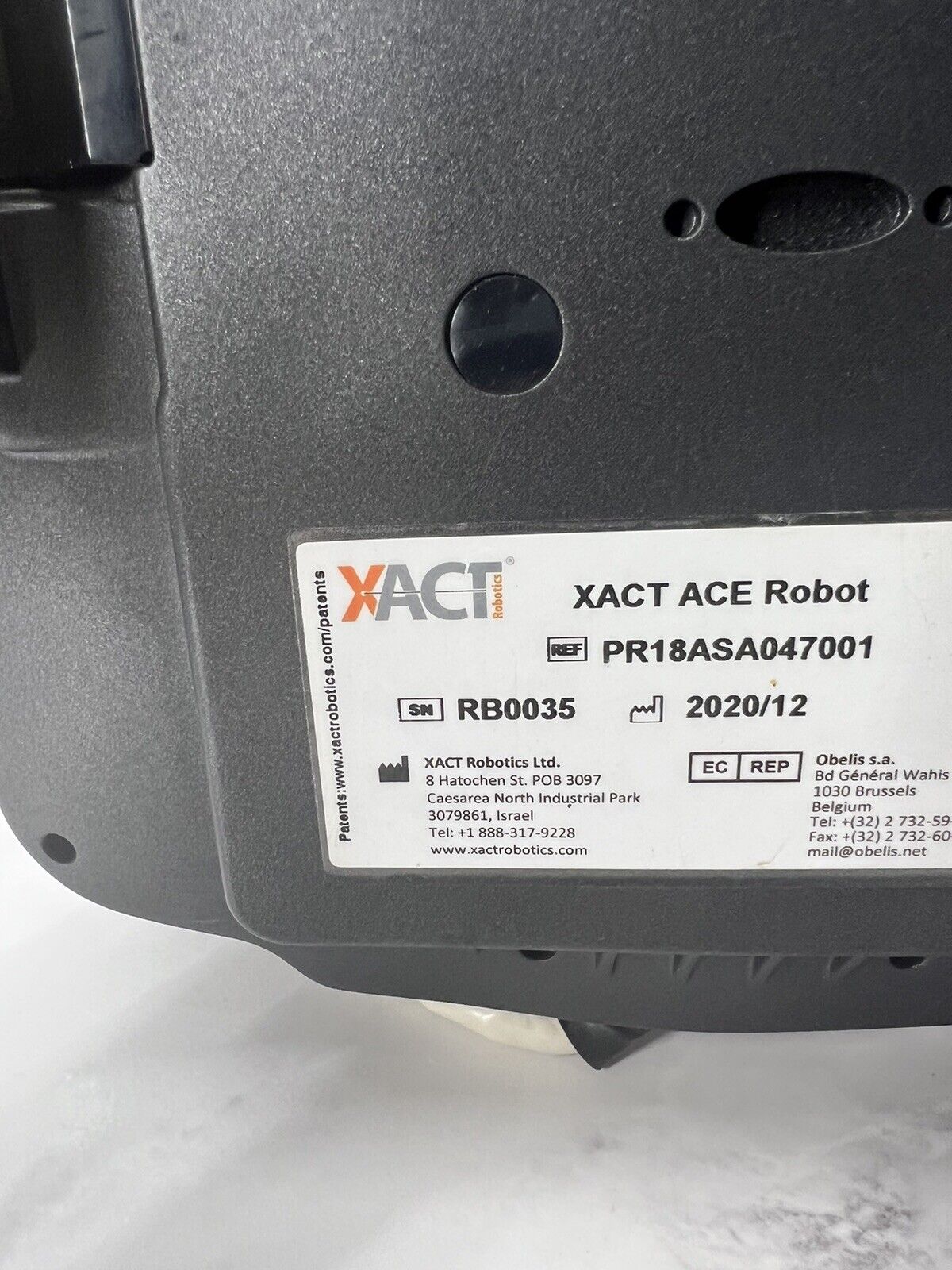 Xact Robotics Ace Automated Precision Biopsy System Radiology Argon