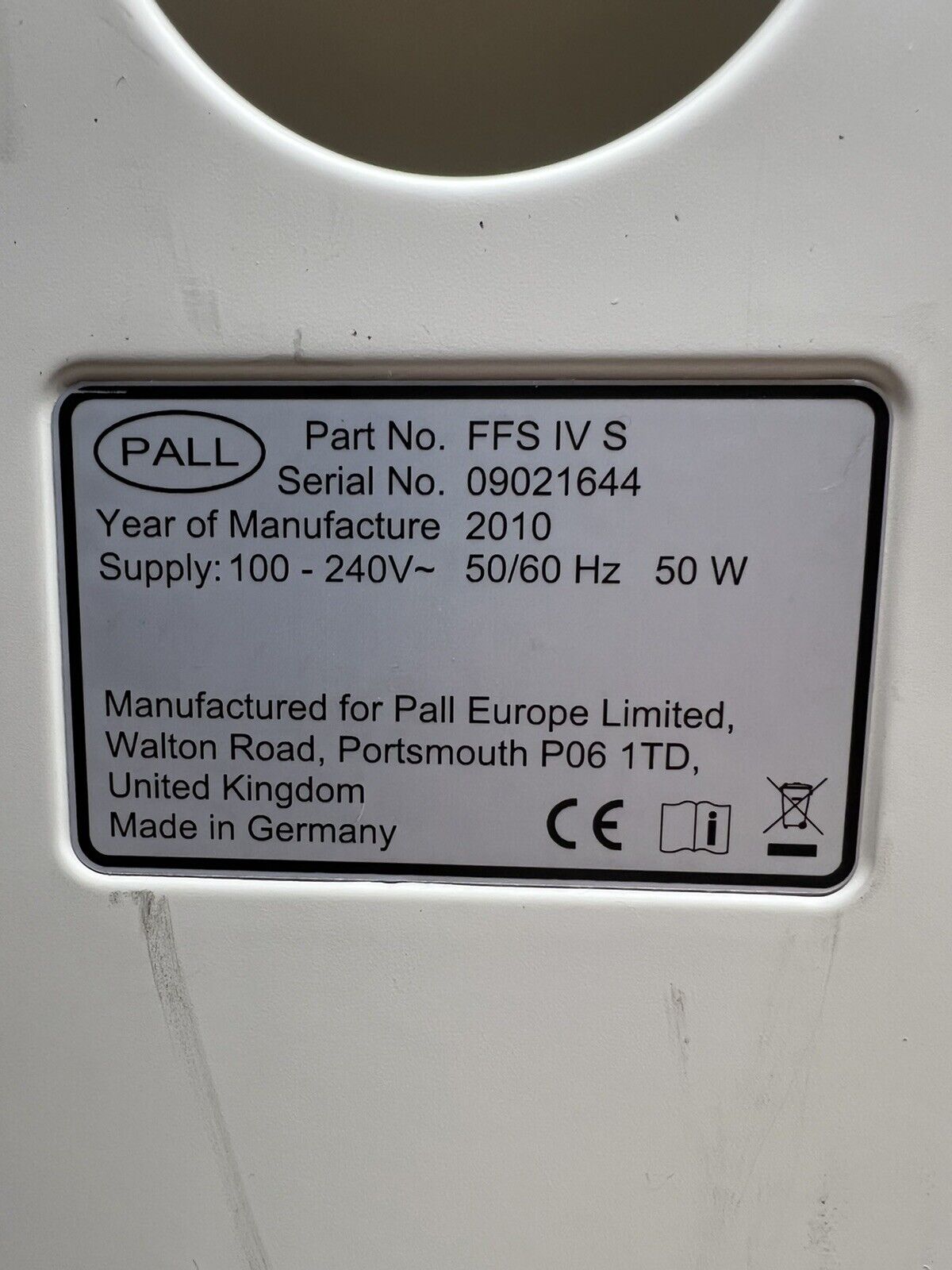 PALL Flowstar IV Filter Integrity Test Instrument FFS04S – Wiley Biomedical