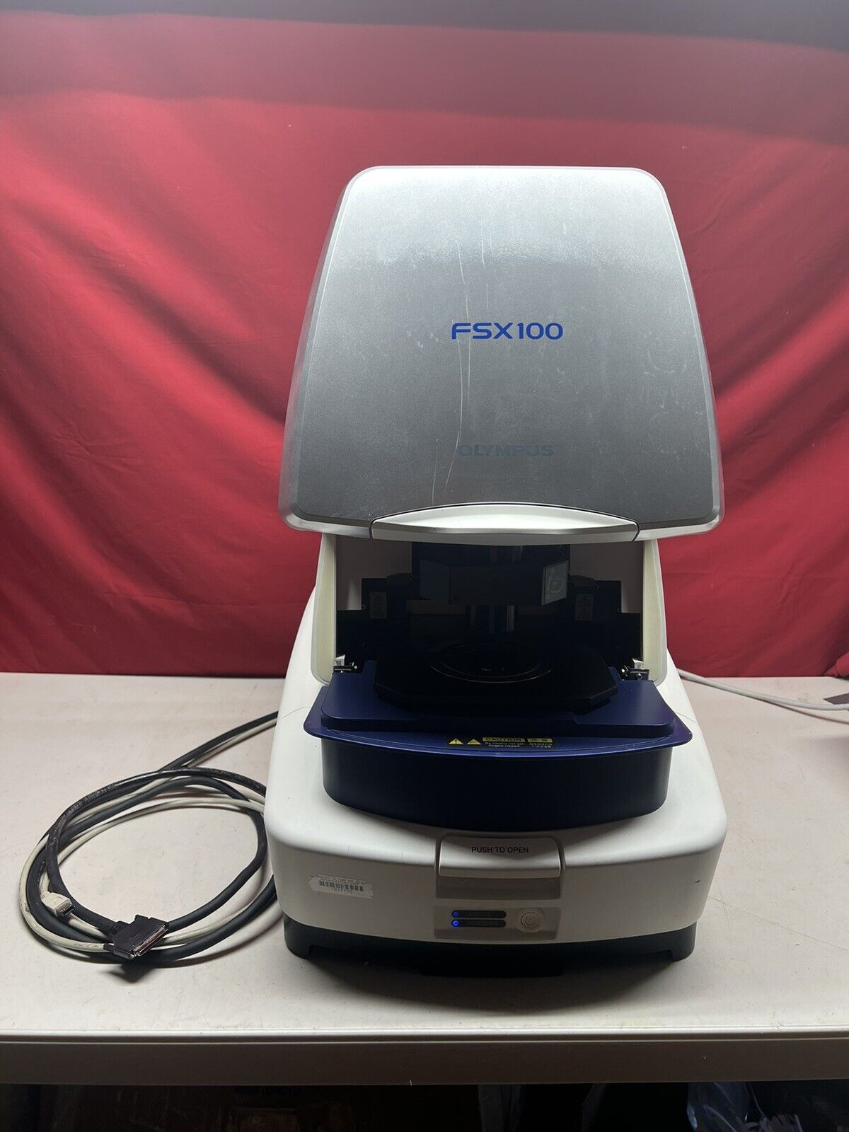 OLYMPUS FSX100 INVERTED FLUORESCENCE MICROSCOPE