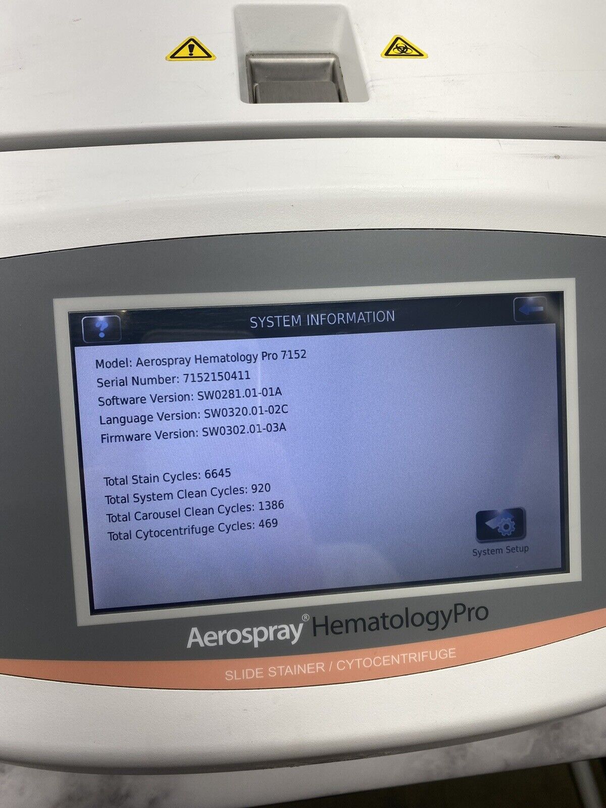 EliTech Aerospray Pro 7152  Slide Stainer / Cytocentrifuge