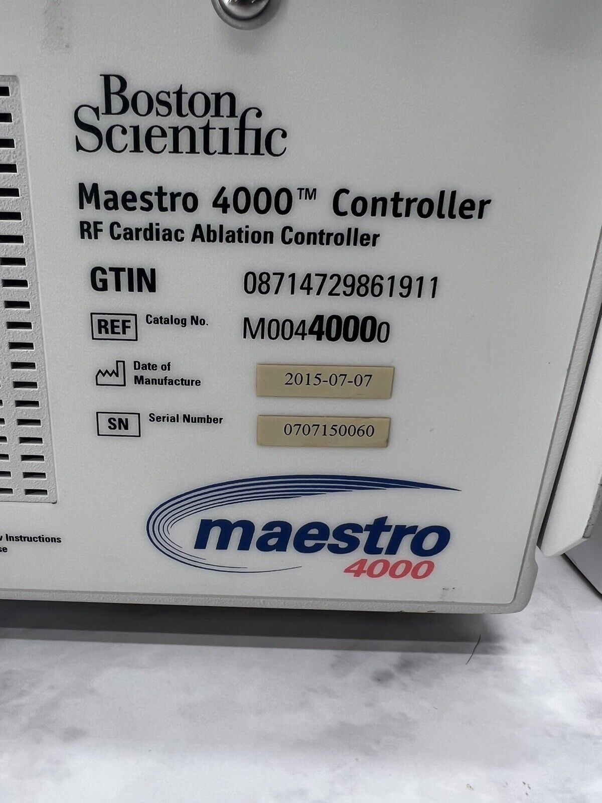 BOSTON SCIENTIFIC MAESTRO 4000 CARDIAC ABLATION System