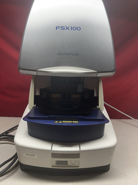 OLYMPUS FSX100 INVERTED FLUORESCENCE MICROSCOPE