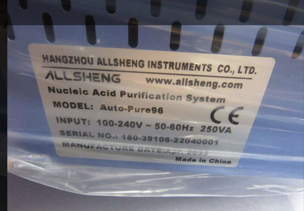 AllSheng Auto-Pure 96 Nucleic Acid Extraction System  DNA RNA
