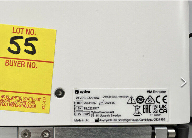 Cytiva VIA Freeze Research Controlled Rate Freezer And Cytiva Via Extractor